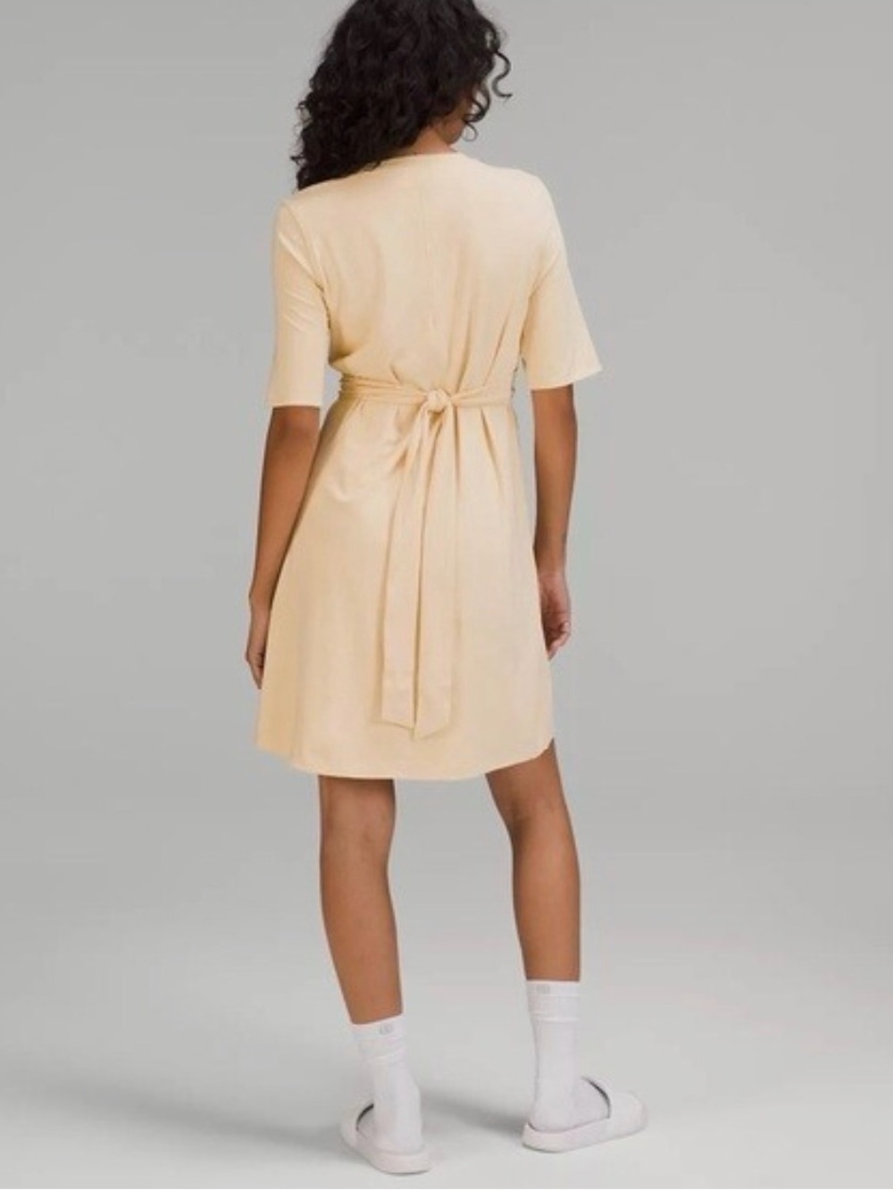 lululemon cotton wrap front t shirt dress - Picture 3 of 6